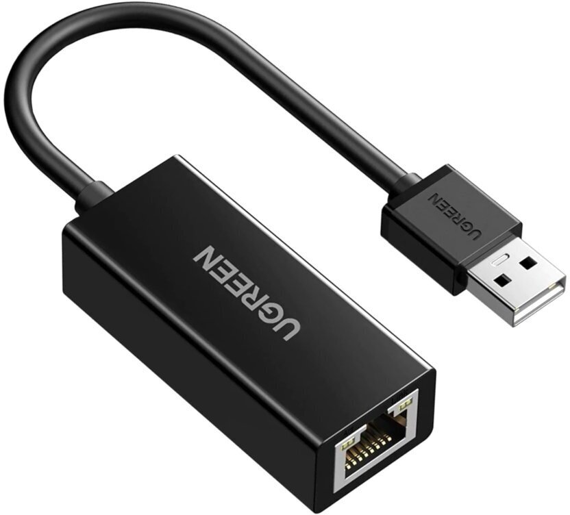 Адаптер UGREEN CR110 (20254) USB 2.0 10/100Mbps Ethernet Adapter. Цвет: черный