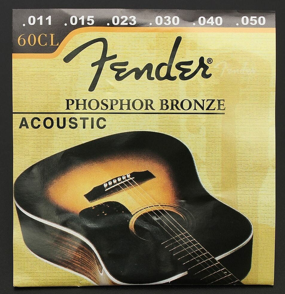 Струны для акустической гитары Fender 60CL 11-50