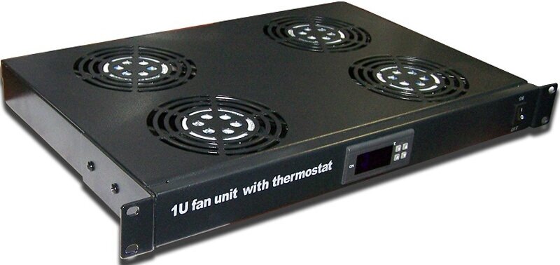 Блок 3-х вентиляторов 19", с подшипниками, без термостата, 1U (TWT-CBB-FANB3-RACK) LANMASTER - фото №3