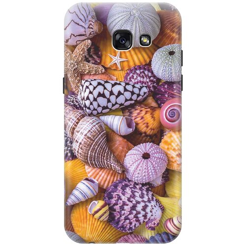фото Re:paчехол - накладка artcolor для samsung galaxy a5 (2017) с принтом "разноцветные ракушки"