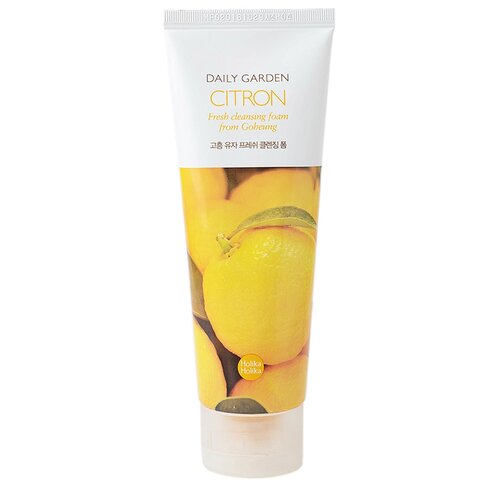 Holika Holika очищающая пенка для лица с цитроном Daily Garden Citron Fresh cleansing foam from Goheung, 120 мл