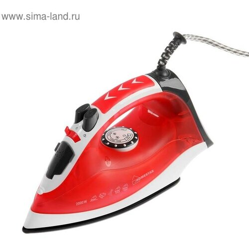 Утюг HOMESTAR HS-4003 2000 Вт керамическая подошва 200 мл бело-красный 319000₽