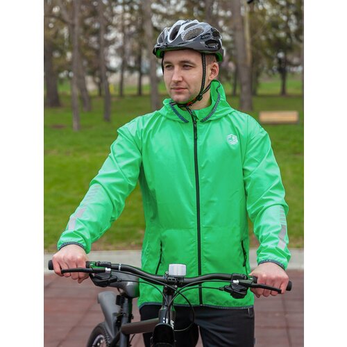 Куртка спортивная CroSSSport, размер 46, зеленый анорак crosssport размер 46 48 зеленый