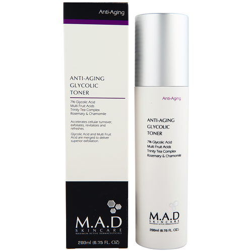 M.A.D Skincare Тонер Anti Aging Glycolic, 200 мл