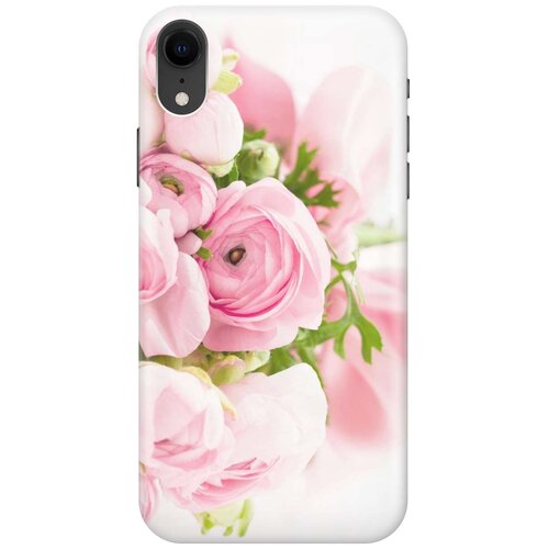 фото Gosso ультратонкий силиконовый чехол-накладка для apple iphone xr с принтом "розовые розы"