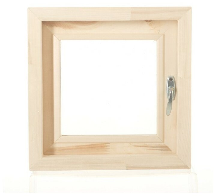 Окно, 40×40см, двойное стекло липа, внутреннее открывание - фотография № 1