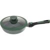 Сковорода с крышкой/сковорода для индукционной плитытBAROLY GREEN 20см, съемная бакелитовая ручка - изображение
