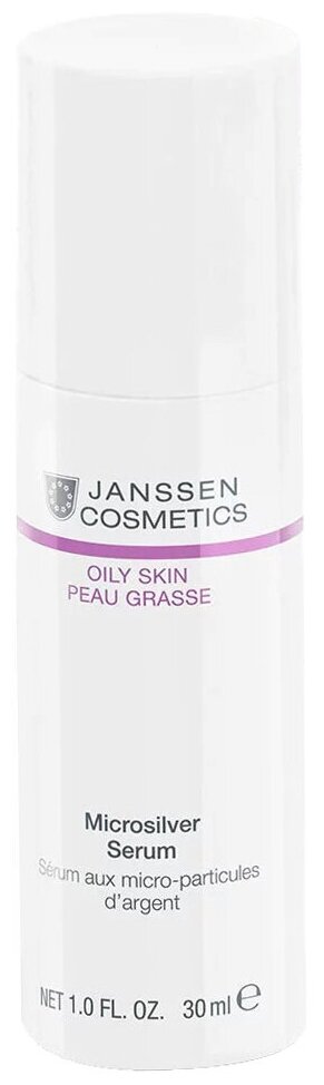 Janssen Microsilver serum Сыворотка с антибактериальным действием для жирной, воспаленной кожи 30 мл (Janssen, ) - фото №6