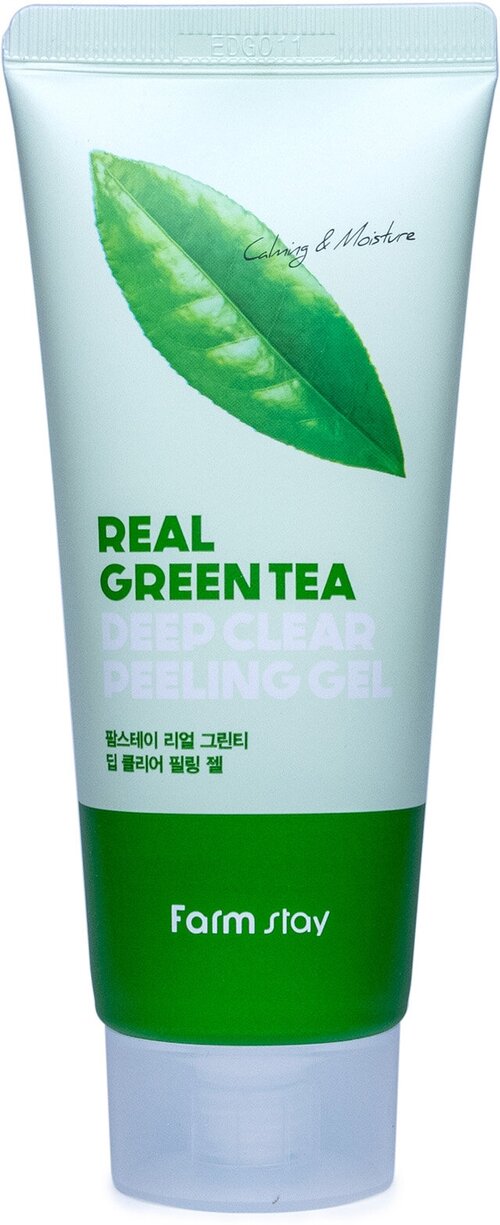 FarmStay Отшелушивающий гель с экстрактом зеленого чая Real Green Tea Deep Clear Peeling Gel