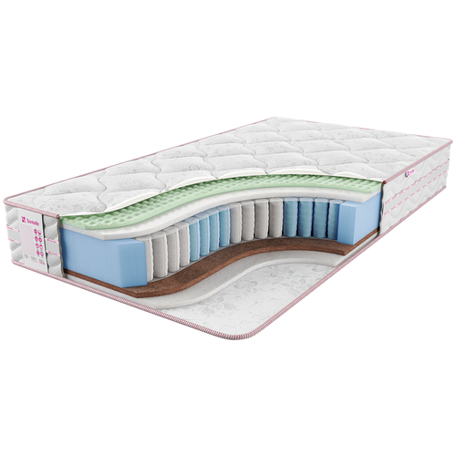 фото Матрас sontelle vivre dual breeze, пружинный, белый