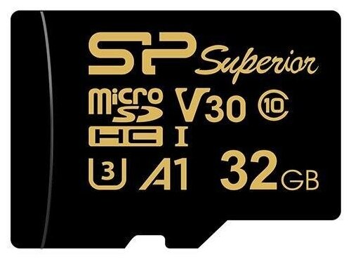 Карта памяти 32GB Silicon Power microSDHC Class 10 UHS-I U3 100/80 Mb/s A1 (SD адаптер) - фото №2