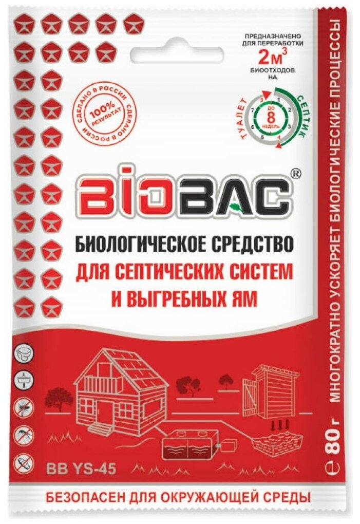 Средство для выгребных ям и септиков BIOBAC 75 гр - фотография № 15