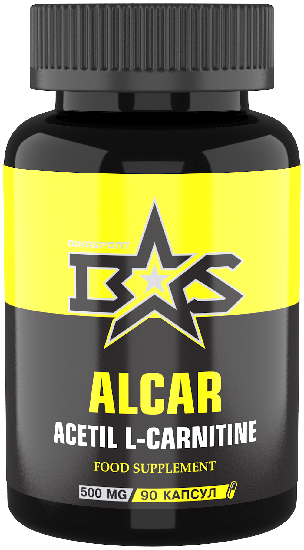 Ацетил л-карнитин Binasport "ALCAR (acetyl l-carnitine HCL)" 90 капсул