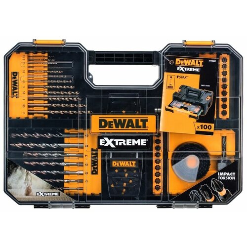 Набор сверл и бит DeWalt 100 шт DT70620T