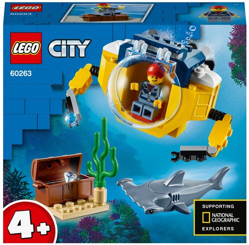 Конструктор LEGO City Oceans 60263 Океан: мини-подлодка, 41 дет.