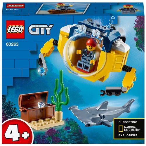 Конструктор LEGO City Oceans 60263 Океан: мини-подлодка, 41 дет.