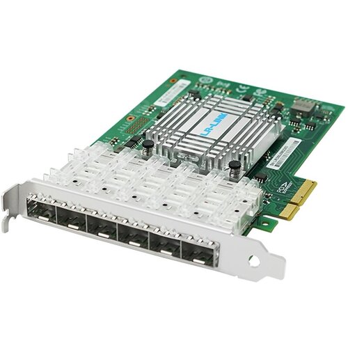 сетевая карта lr link lres1006pf 6sfp Сетевой адаптер PCIE 1GB 6SFP LRES1006PF-6SFP LR-LINK