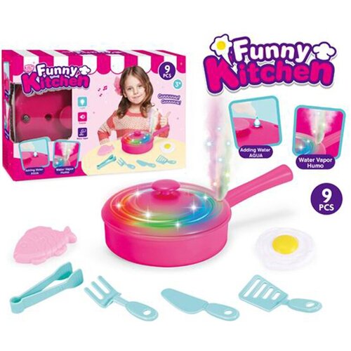 Набор продуктов с посудой Наша игрушка 018-72 розовый набор продуктов с посудой наша игрушка hg 9014 разноцветный