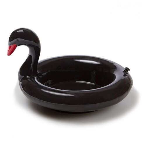 фото Миска сервировочная керамическая floatie black swan doiy