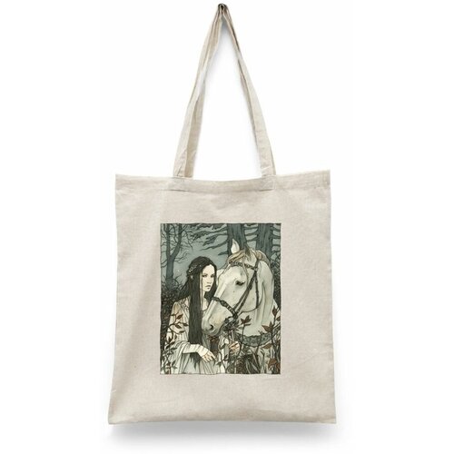 фото Сумка-шоппер унисекс каждому своё "властелин колец/хоббит/толкин" черная