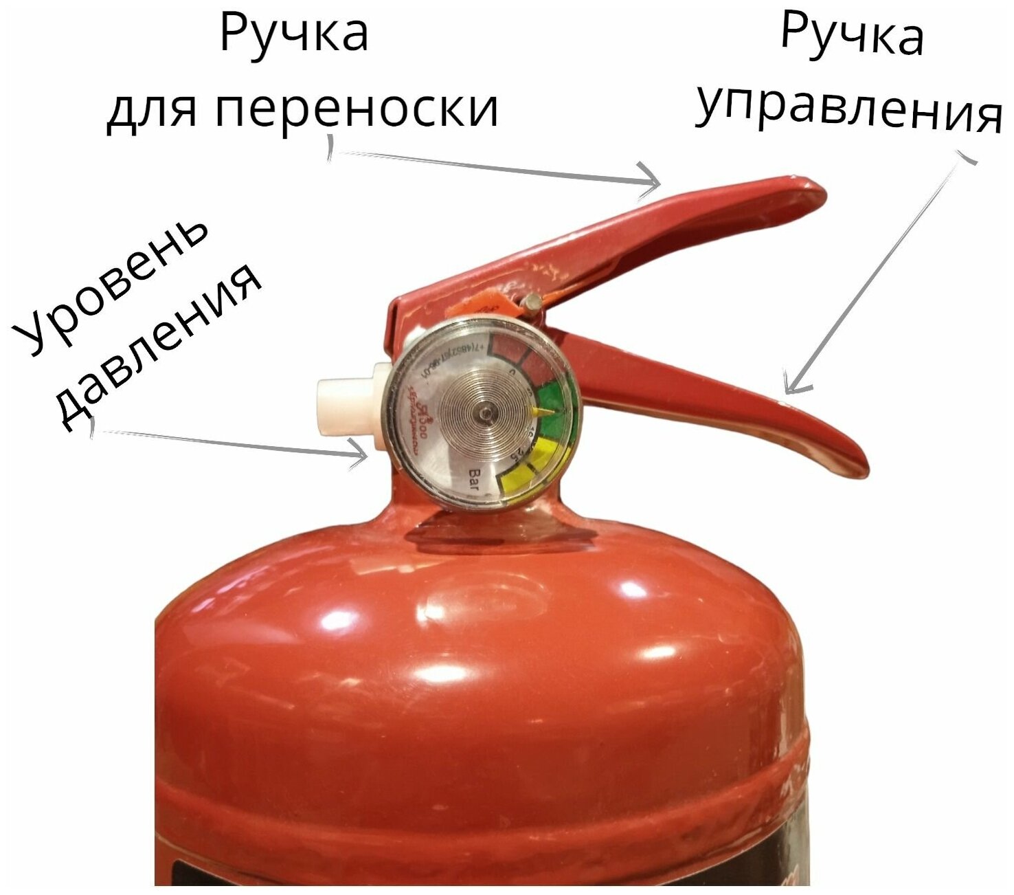 Порошковый огнетушитель Ярпожинвест ОП-3(з)-ABCE-01 автомобильный