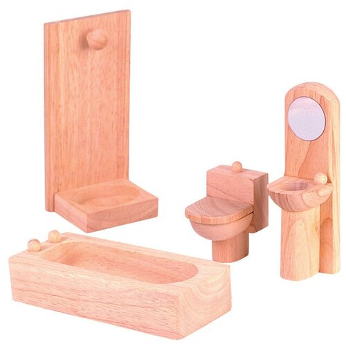 фото Мебель для кукольного дома plan toys "ванная комната классик"