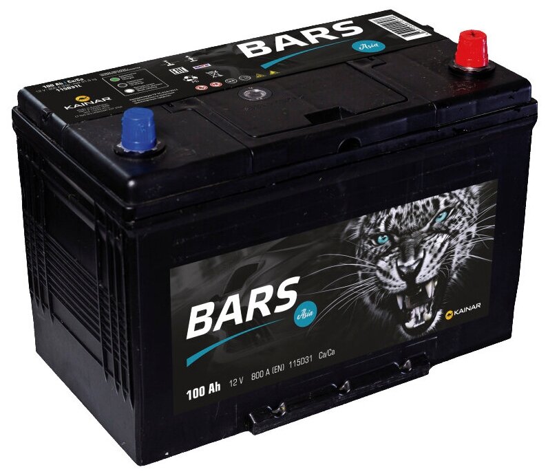 Аккумуляторная батарея BARS Asia 6СТ-100 обратная полярность