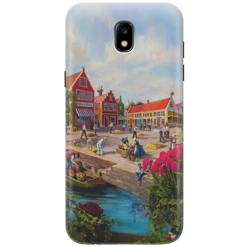 фото Re:paчехол - накладка artcolor для samsung galaxy j5 (2017) с принтом "старинный амстердам"