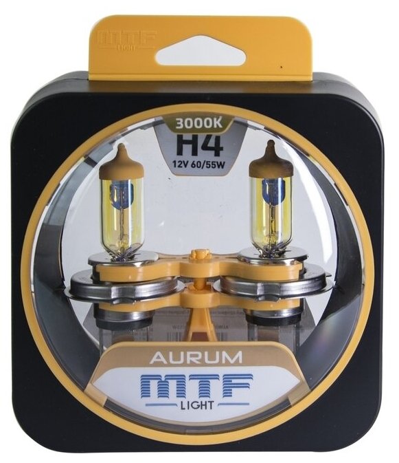 Галогеновые лампы MTF light Aurum 3000K H4