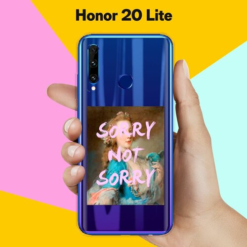 Силиконовый чехол на Honor 20 Lite Sorry / для Хонор 20 лайт силиконовый чехол sorry на honor 20 pro