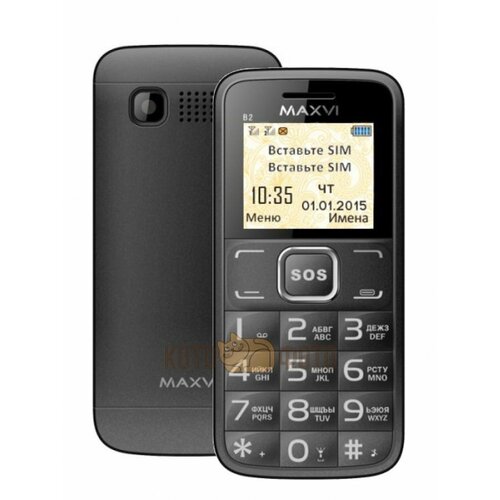 Телефон MAXVI B2 2 SIM черный 1100000₽