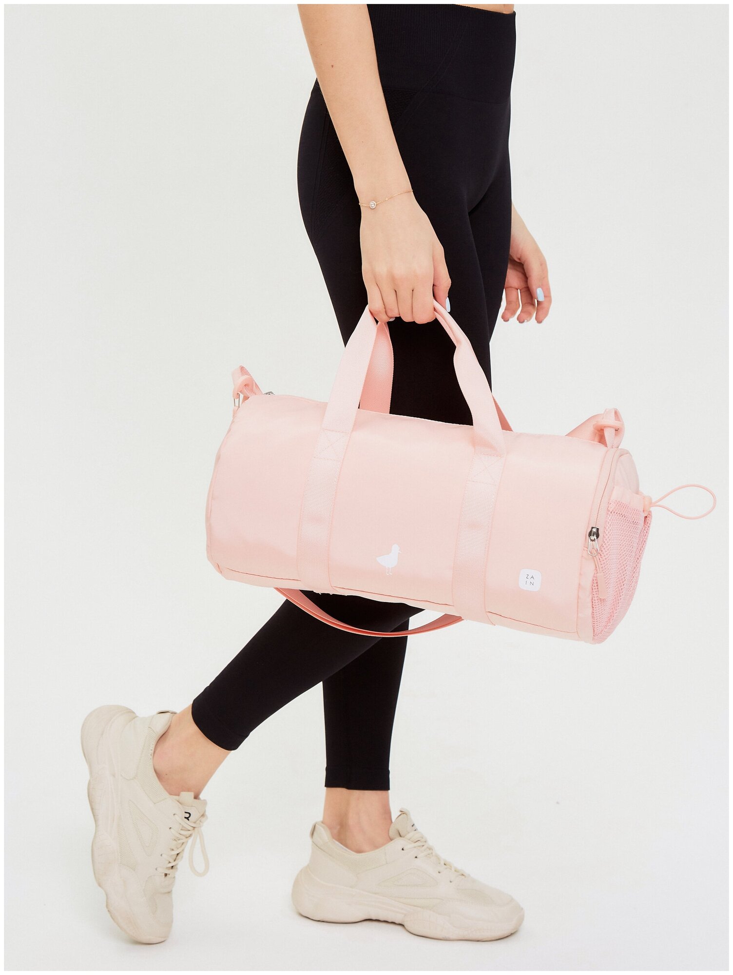 Женская спортивная сумка для фитнеса, для путешествий, розовая - фотография № 7