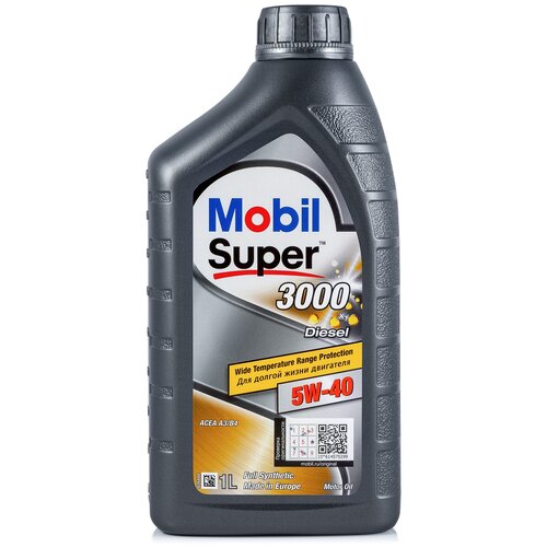 Синтетическое моторное масло MOBIL Super 3000 X1 Diesel 5W-40, 1L