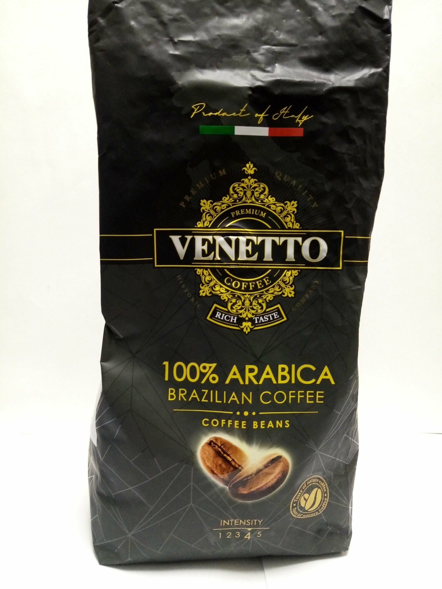 Кофе Venetto Arabica 100% в зёрнах 1 кг.