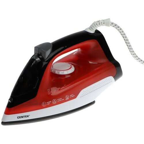 Утюг Centek CT-2347 1800 Вт 200мл антипригарное покрытие самоочистка красный 287400₽