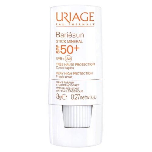 Стик Uriage Bariesun Солнцезащитный минеральный стик для уязвимых зон SPF50+, 8 гр