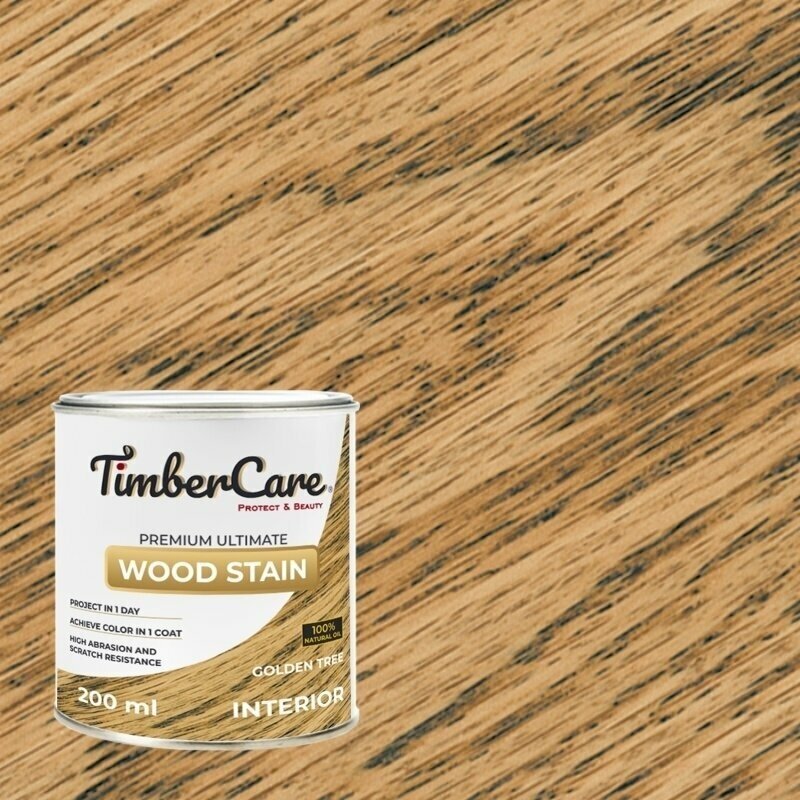 Тонирующее масло TimberCare Wood Stain 200 мл Золотое дерево 350011