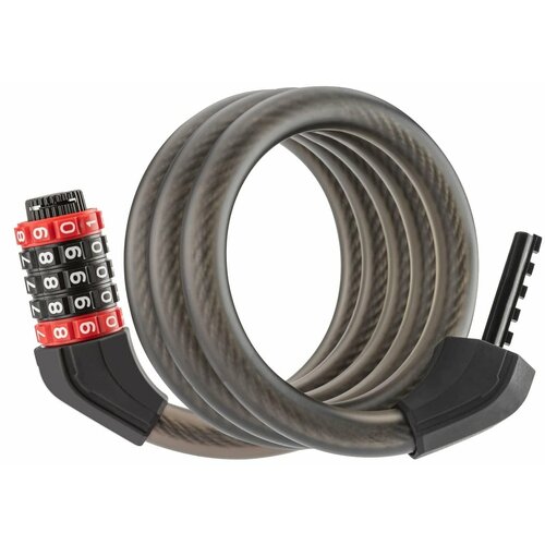 Замок велосипедный тросовый кодовый 120 см Rockbros RKS507 850₽