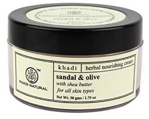 Khadi Natural Herbal Nourishing Cream Sandal & Olive with shea batter  Крем для лица Сандал, Олива и Масло Ши, 50 г