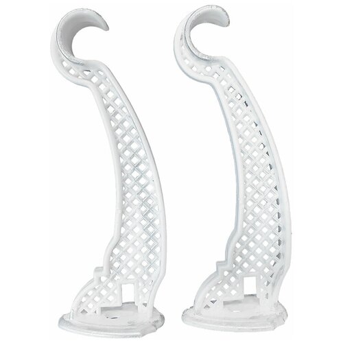 Кронштейн одноряд.d 19-22 Серебро мрамор (2 шт/уп)