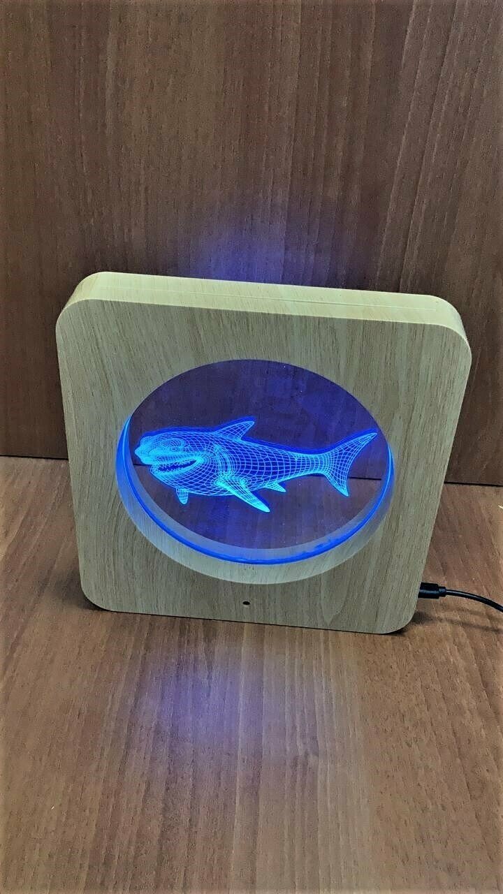 Светодиодный 3D светильник "Акула" №53 - фотография № 5