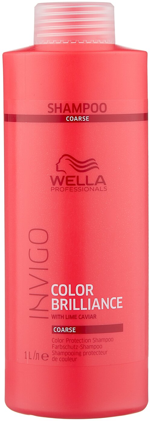 Wella Professionals шампунь Invigo Color Brilliance для жестких волос, 1000 мл