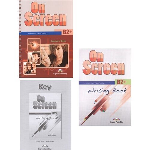 On Screen B2 + Teachers Book + Writing Book + Writing Book Key (комплект из 3-х книг в упаковке)