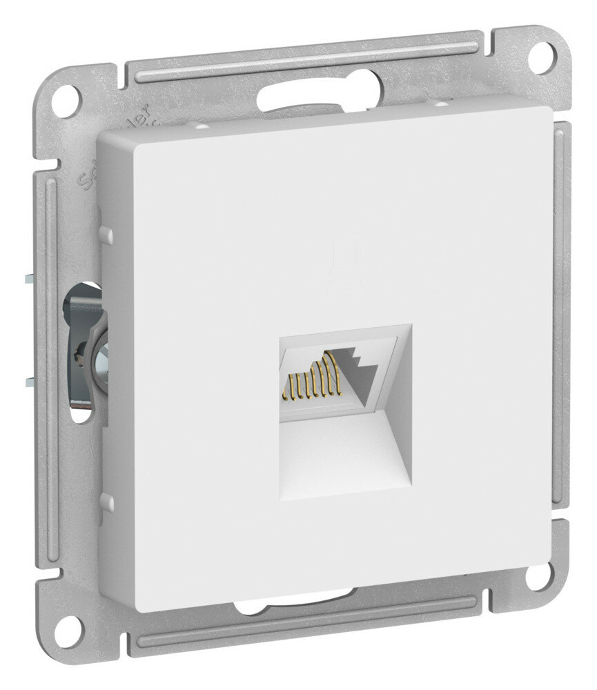 Розетка компьютерная одиночная Systeme Electric Atlas Design UTP RJ45 Cat.5, лотос