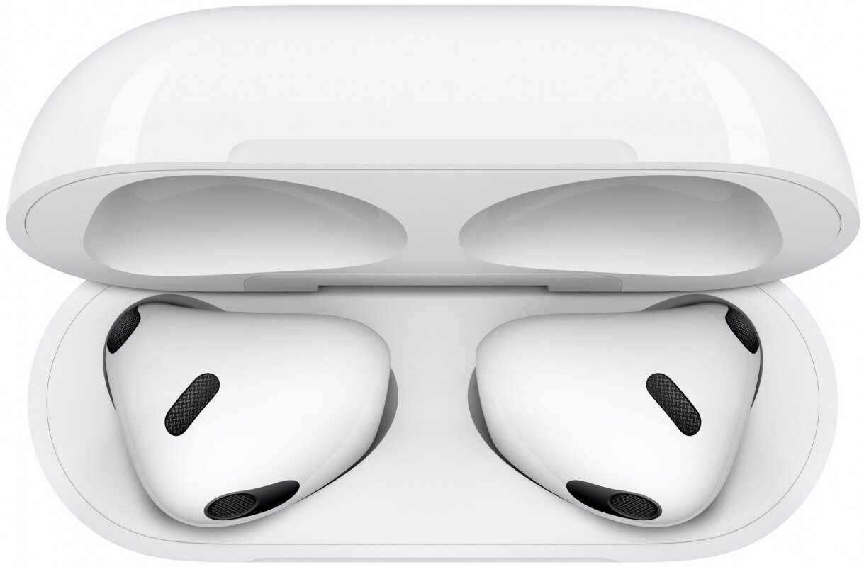 Беспроводные наушники Apple AirPods 3 (третьего поколения, 2022) Lightning Charging Case, белый — фото 1