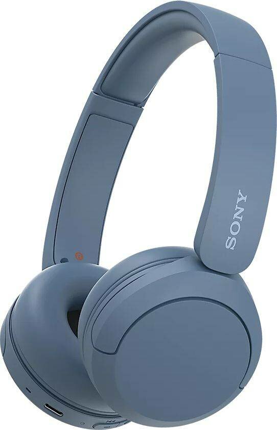 Наушники Sony WH-CH520, Bluetooth, накладные, синий [wh-ch520/l]