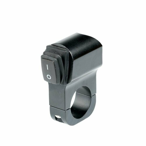 Выключатель влагозащищенный 2218, однокнопочный, цвет корпуса черный, под трубу D22мм