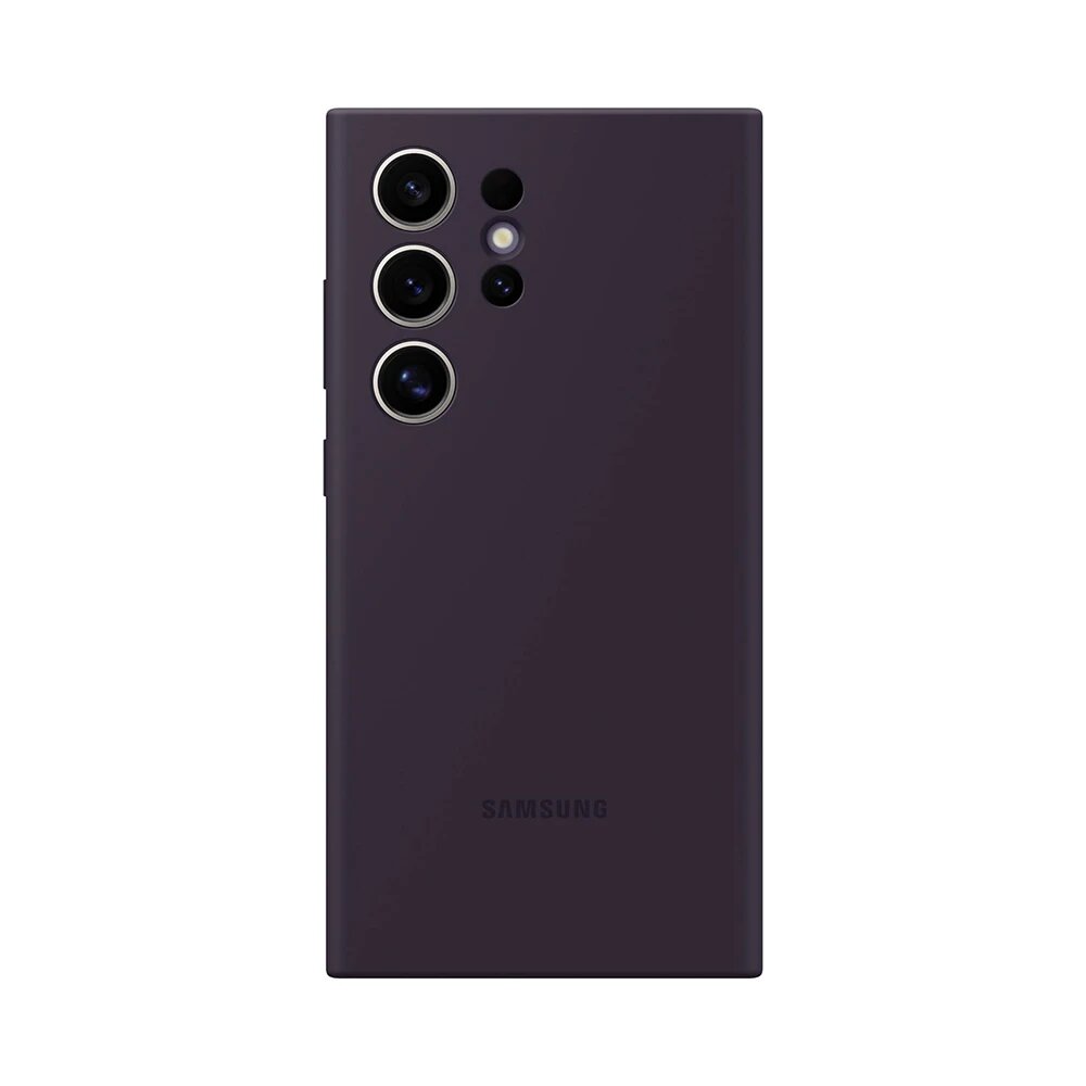 Оригинальный силиконовый чехол Samsung для S24 Ultra S24Ultra, силиконовый чехол для Samsung S24 Ultra, чехол EF-PS928TGEGUS, Dark Violet, Для Galaxy S24 Ultra — фото 1