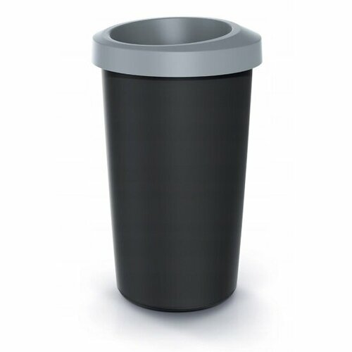 Ведро Keden для мусора с крышкой COMPACTA R 45 л светло-серый (NRBO45-429U)