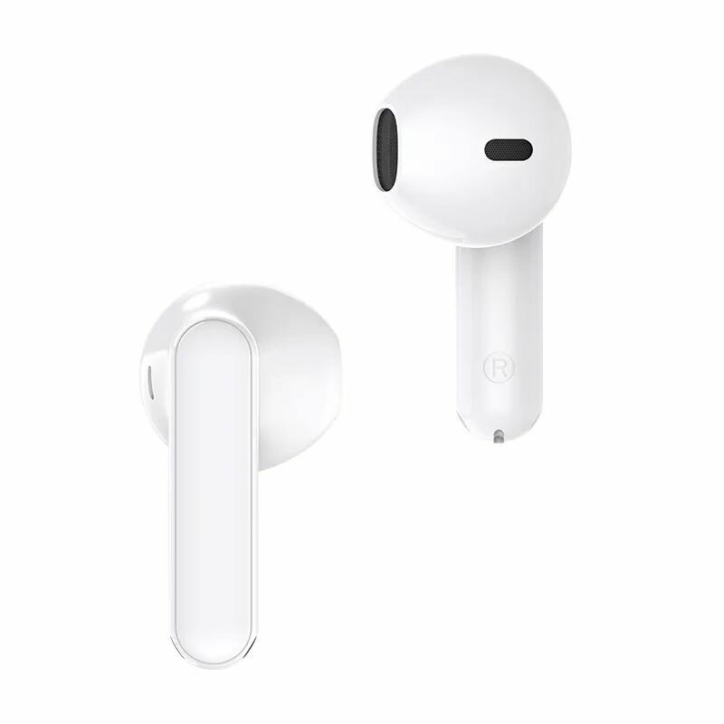 Наушники беспроводные Realme Buds T01 White RMA2406, Bluetooth 5.4, сенсорное управление, кейс для зарядки, белый — фото 1